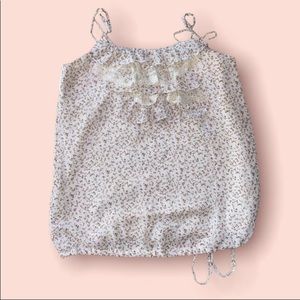 cute flower dressy top